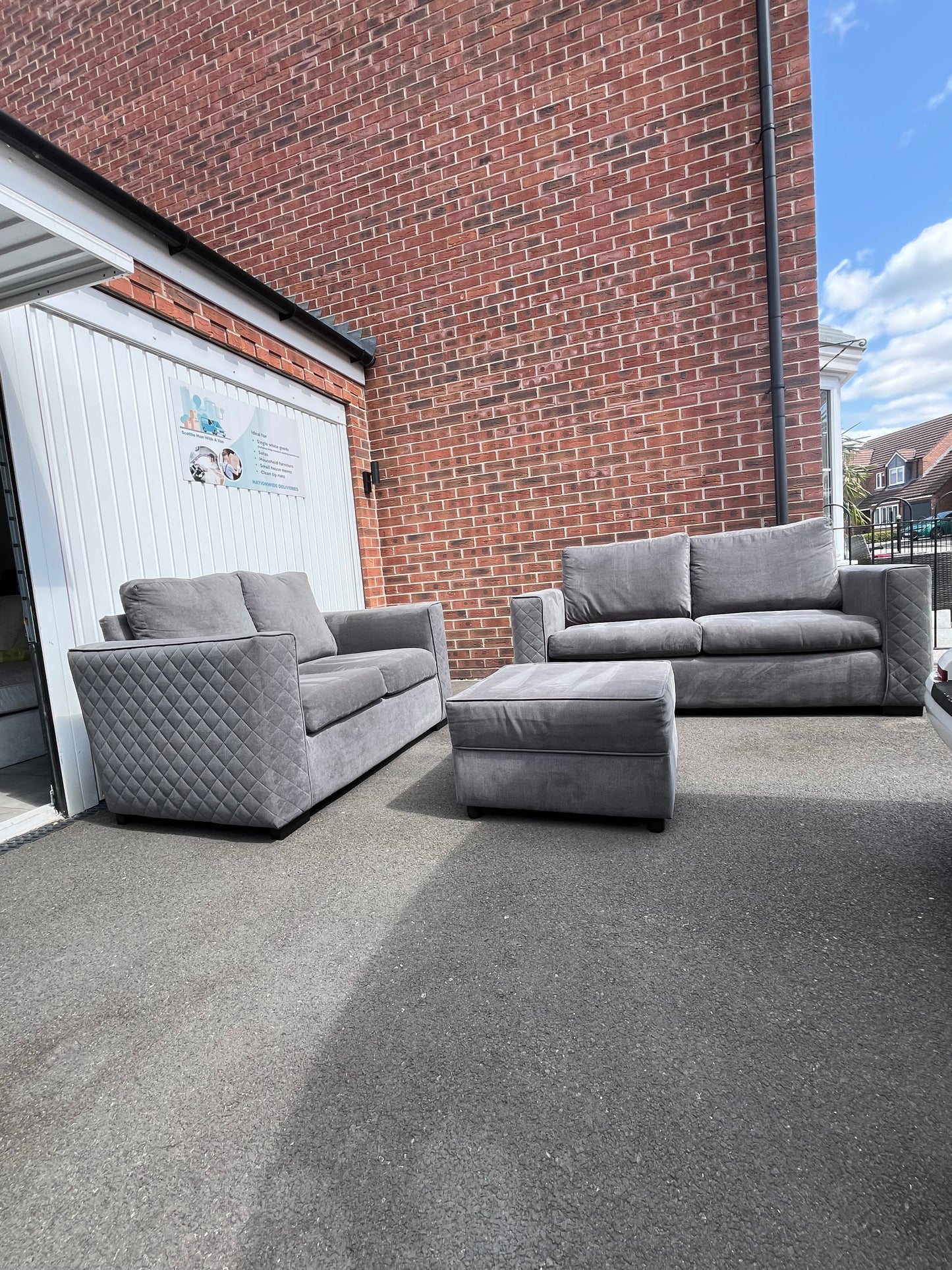 Grey 3+2 sofa set