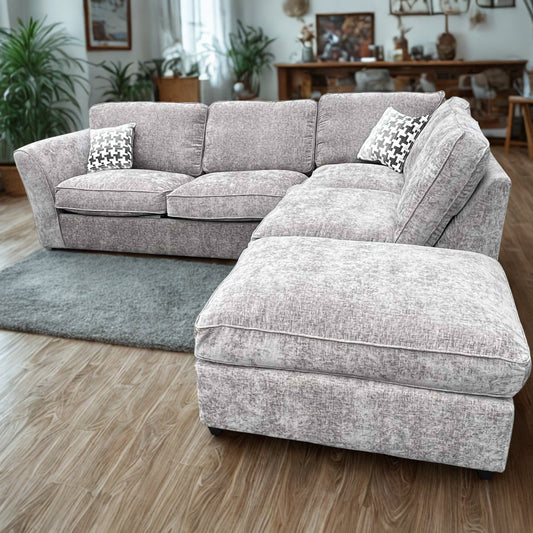 Winchester corner sofa bed with footstool