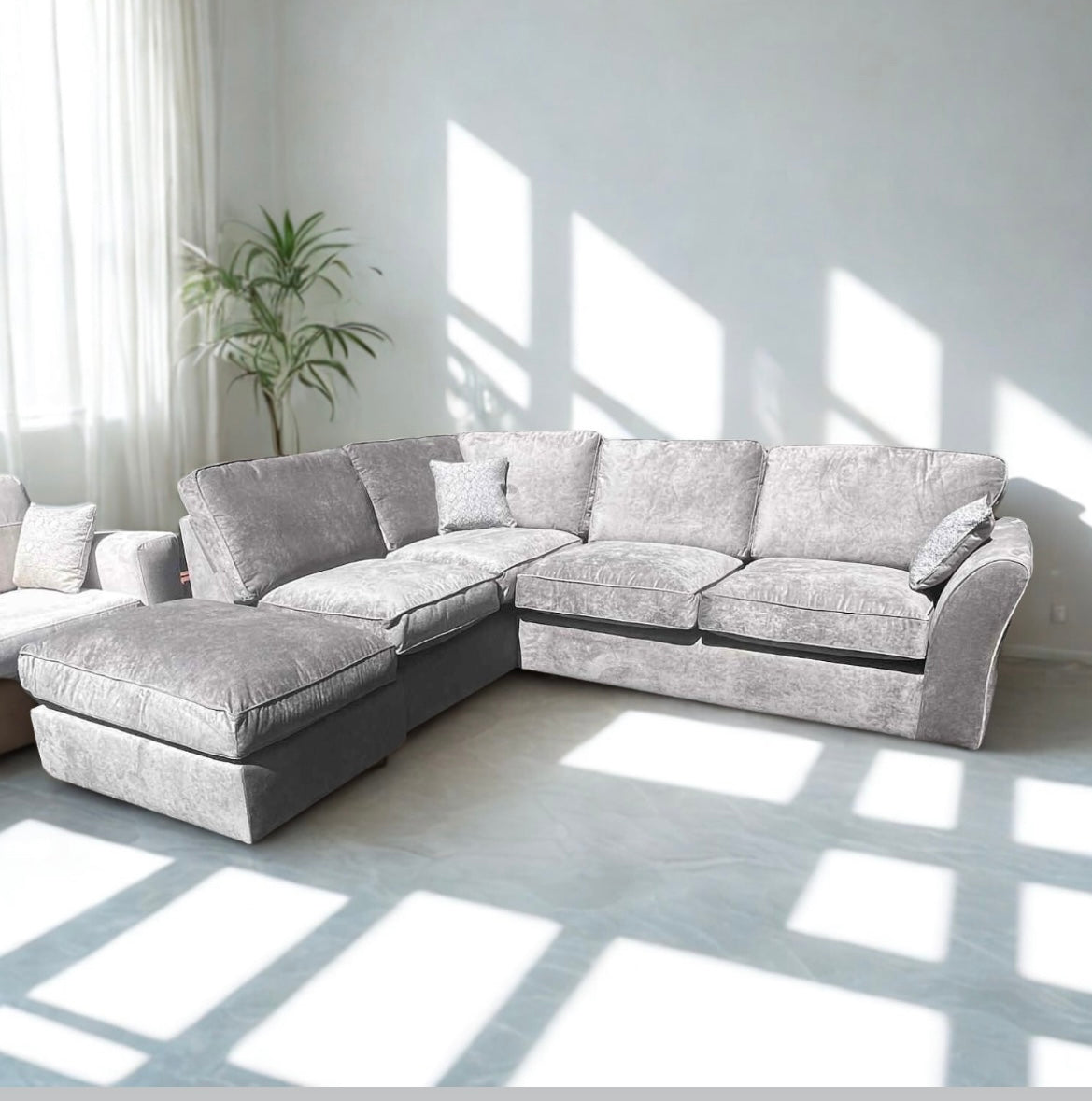 Winchester brand new  corner sofa and footstool