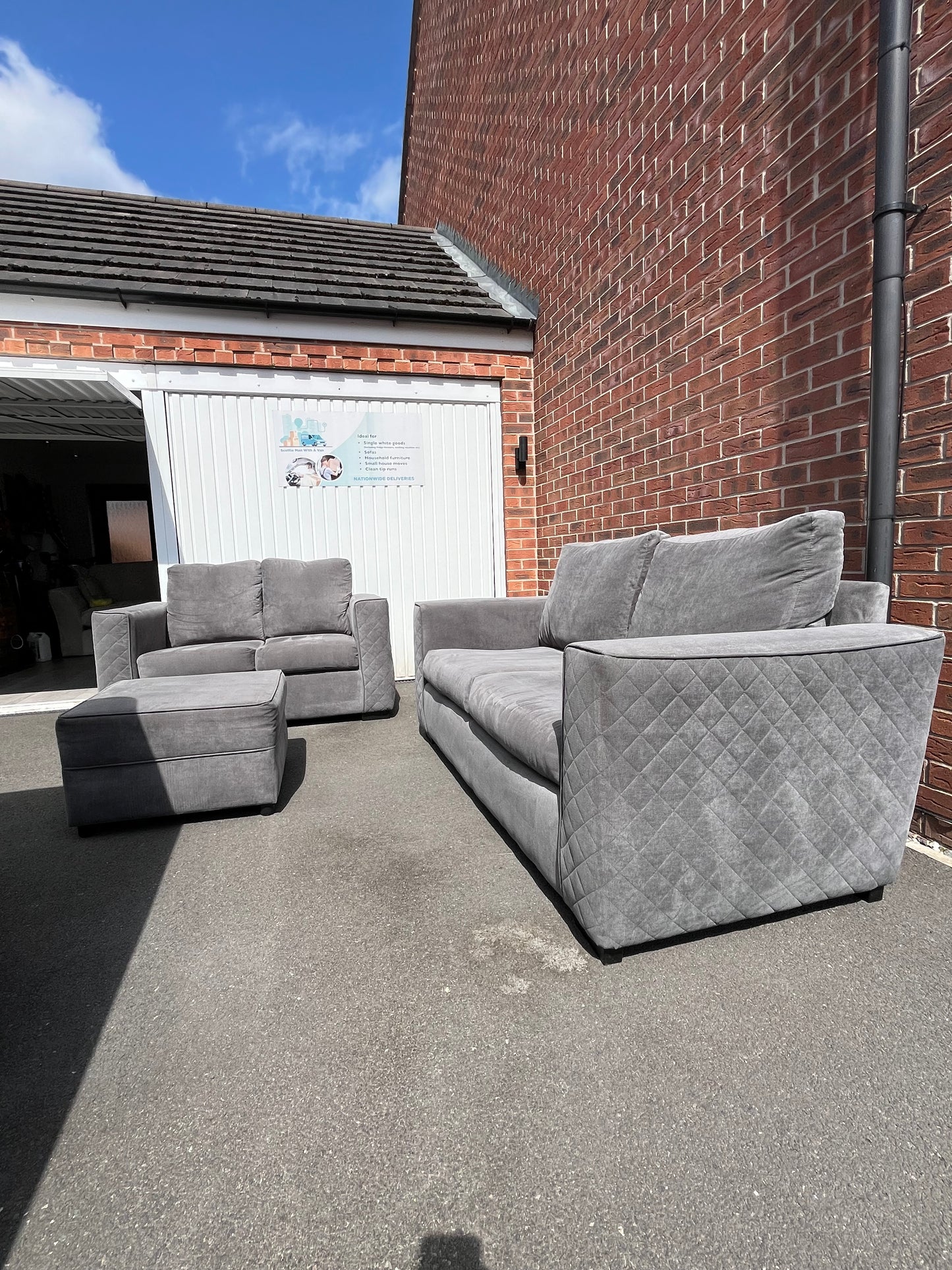 Grey 3+2 sofa set
