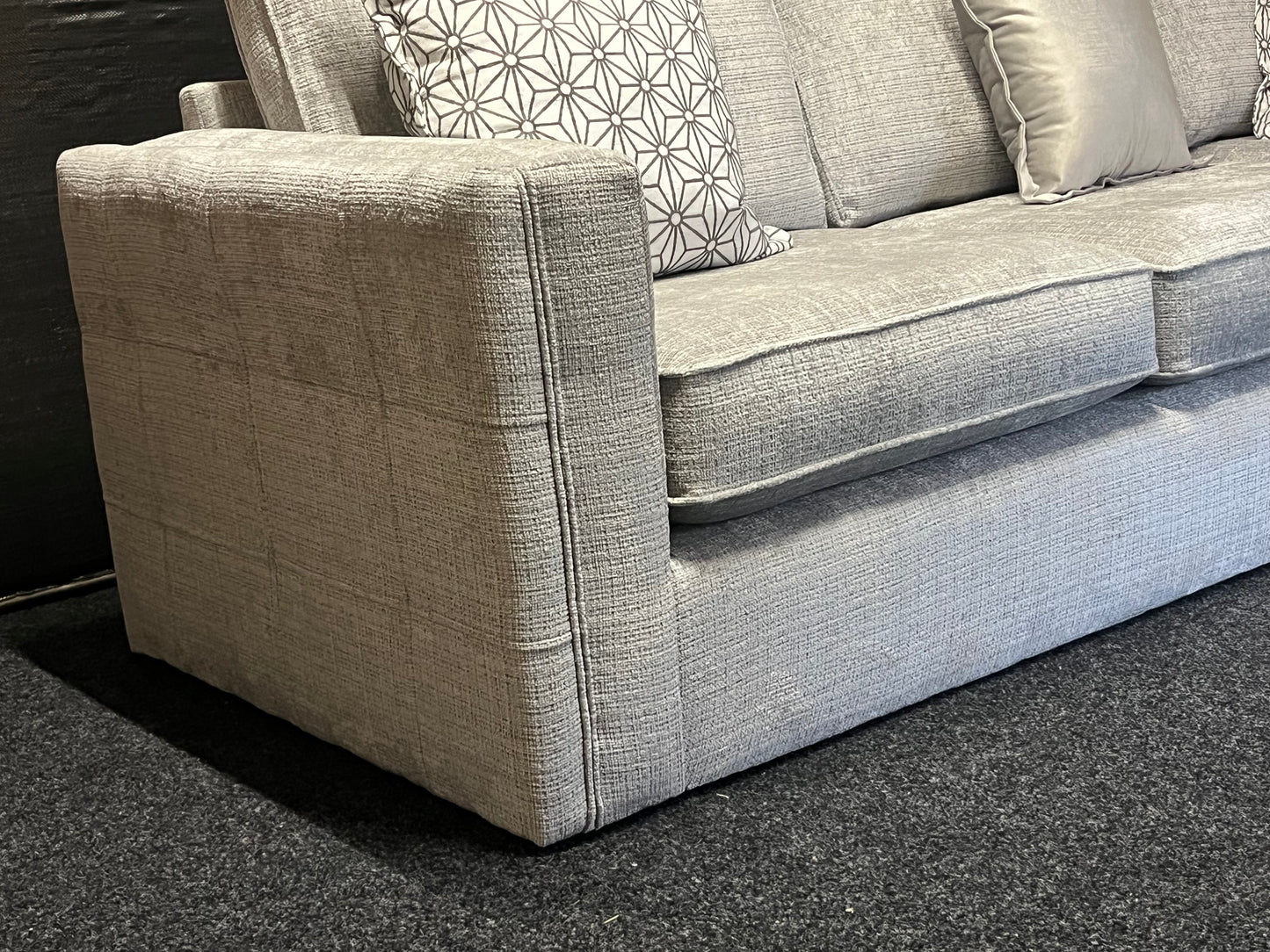 Willow corner chaise with footstool