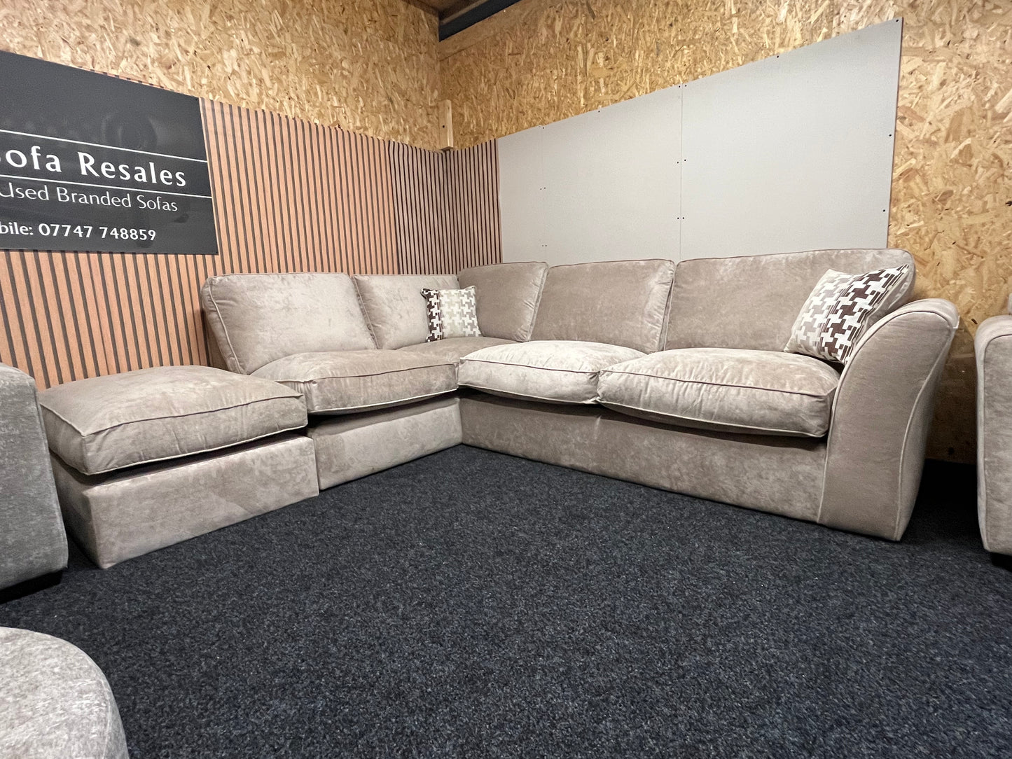 Winchester brand new corner sofa and footstool