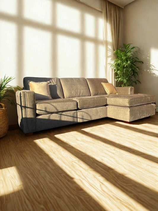 Willow jumbo right hand chaise in olive