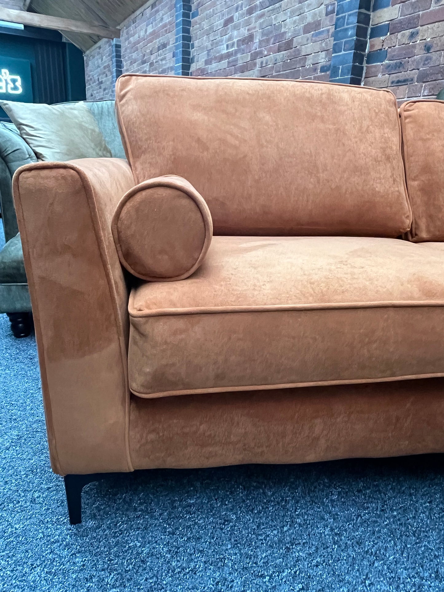 Sophie 3 seater , love chair and footstool