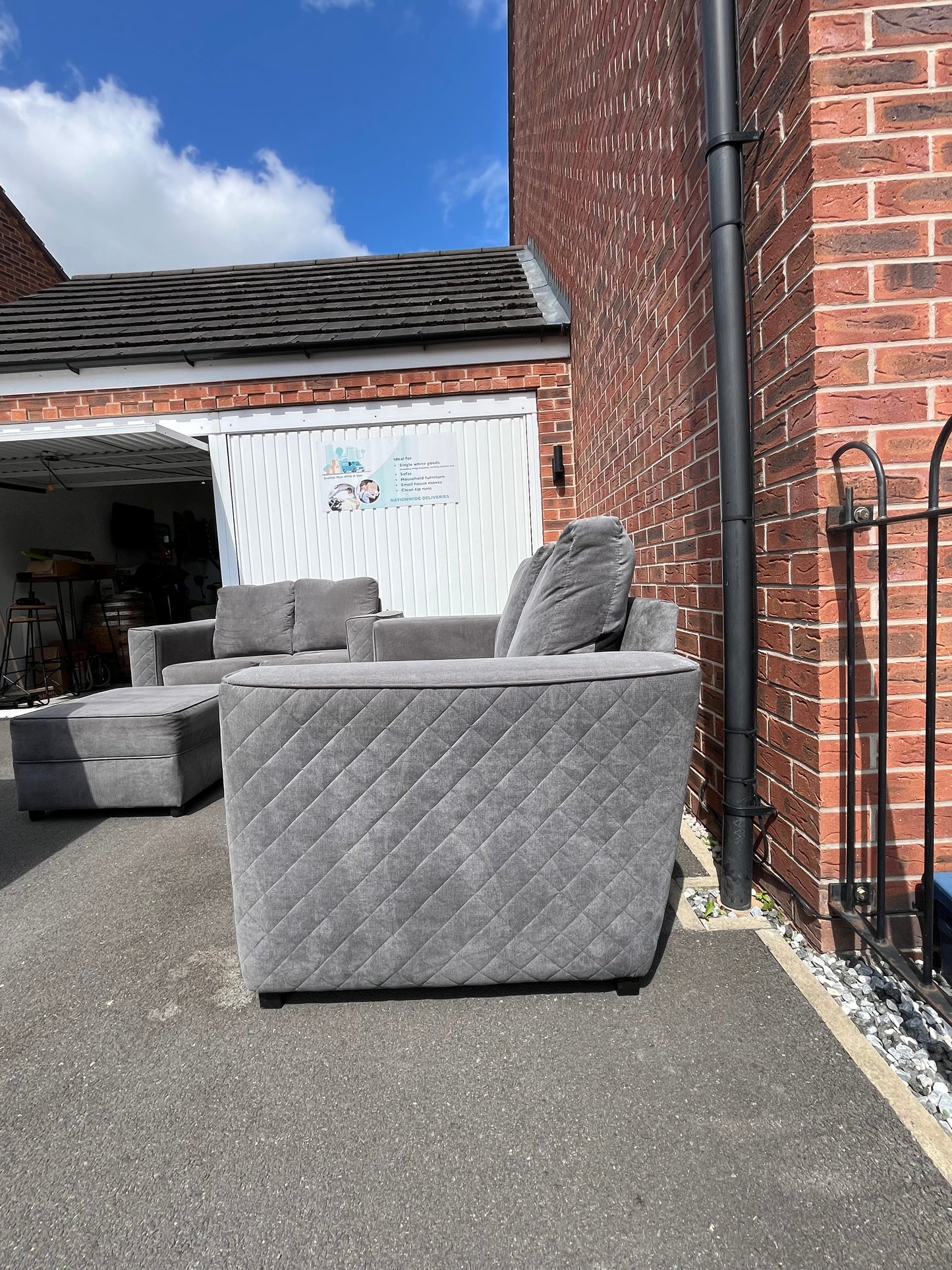 Grey 3+2 sofa set