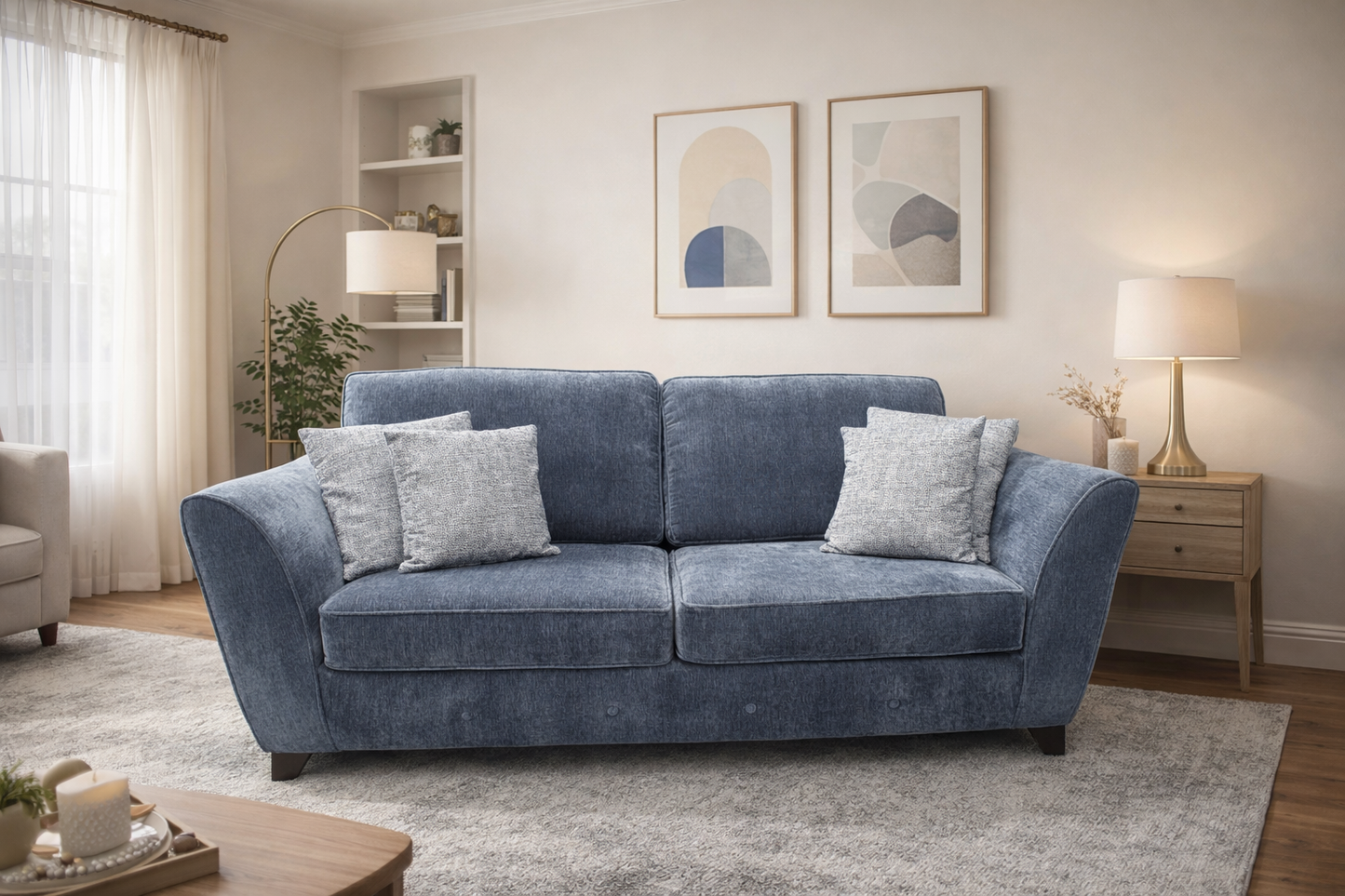 Camellia 3+2 set in navy