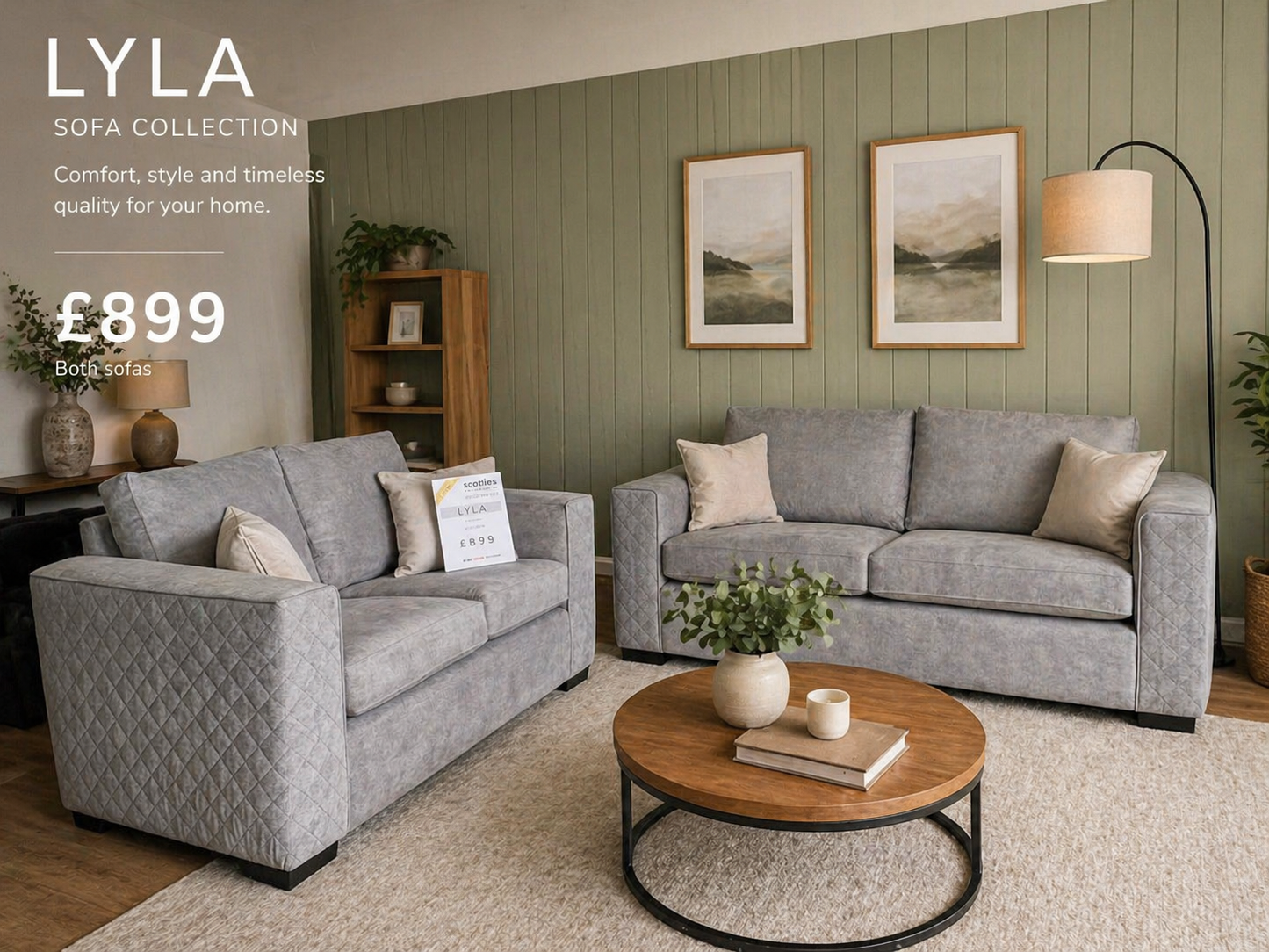 The Lyla 3+2 set in Graphite Grey