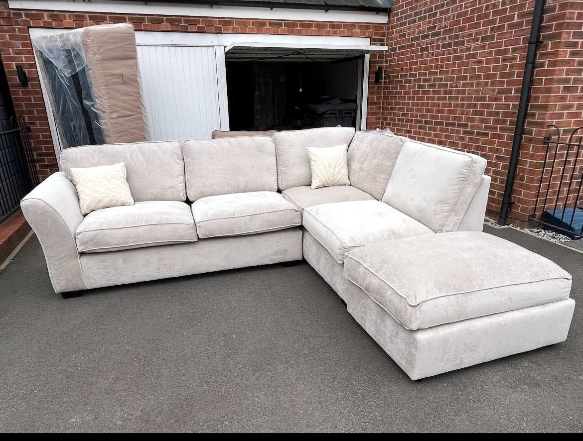 Winchester brand new  corner sofa and footstool