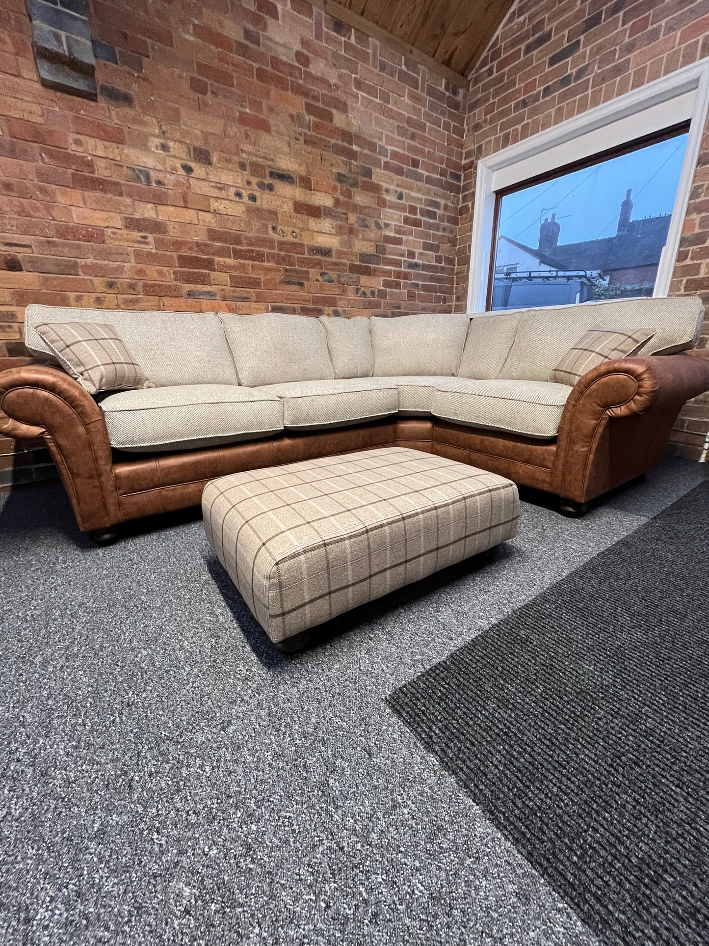 Sienna 2 corner 1 and designer footstool