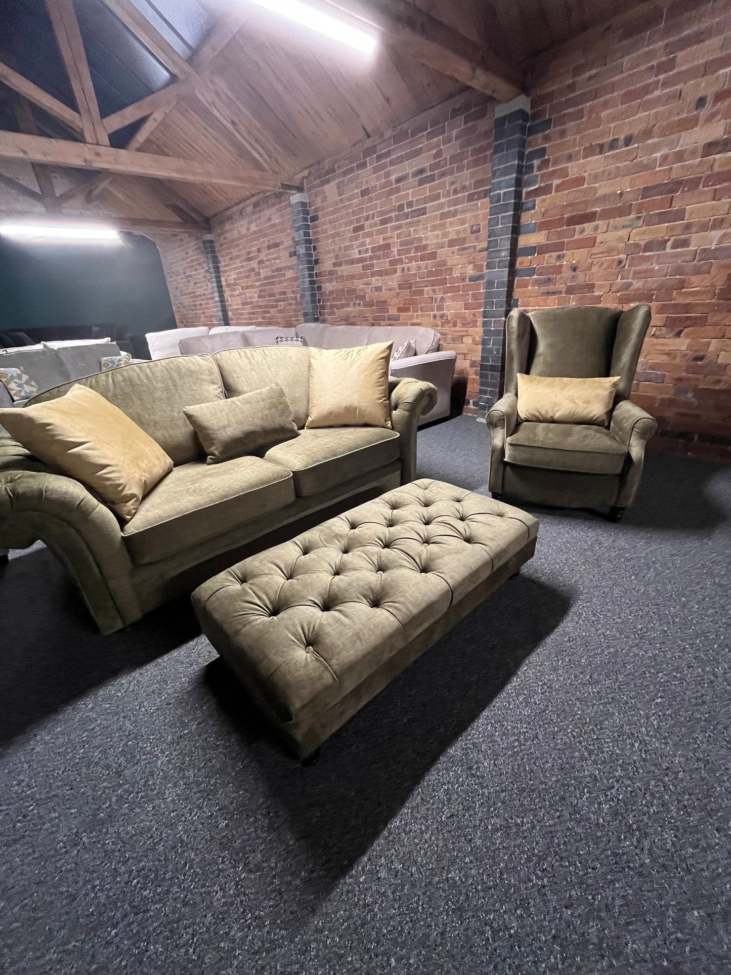 “Victoria three piece suite