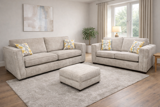 Willow 4+2 set with footstool
