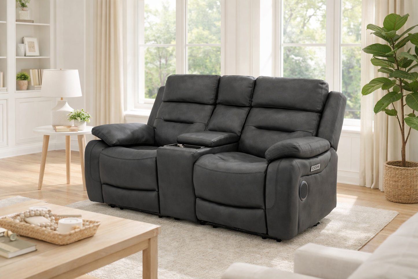 Pierson 2 seater power recliner with Bluetooth speakers